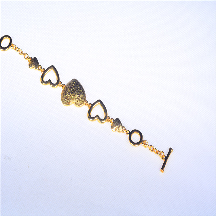 Wholesale stainless steel New gold charm bracelet 18k designs